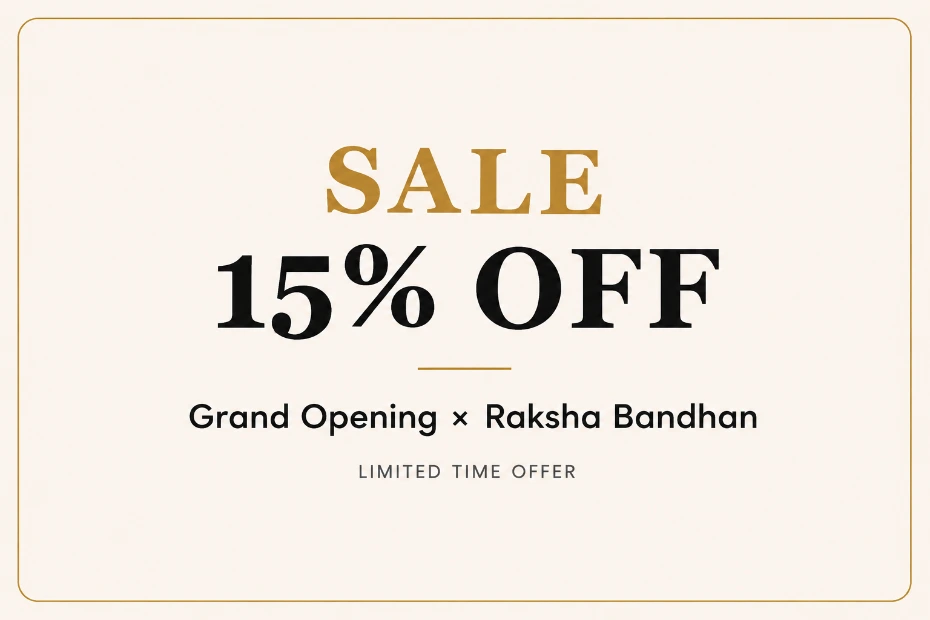 Sale offer on premium unstitched suits by Urban Darzi