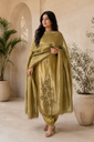 Olive Royale Festive Embellished Suit Set