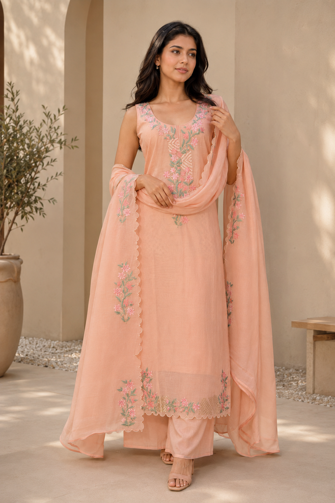Floral Symphony Suit Set