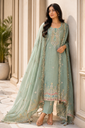 Celeste Sage Mirror Embroidered Luxury Suit Set gs