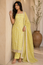 Celadon Bloom Embroidered Suit Set mul mul