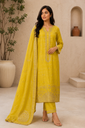 Sunlit Zari Embroidered Unstitched Suit Set